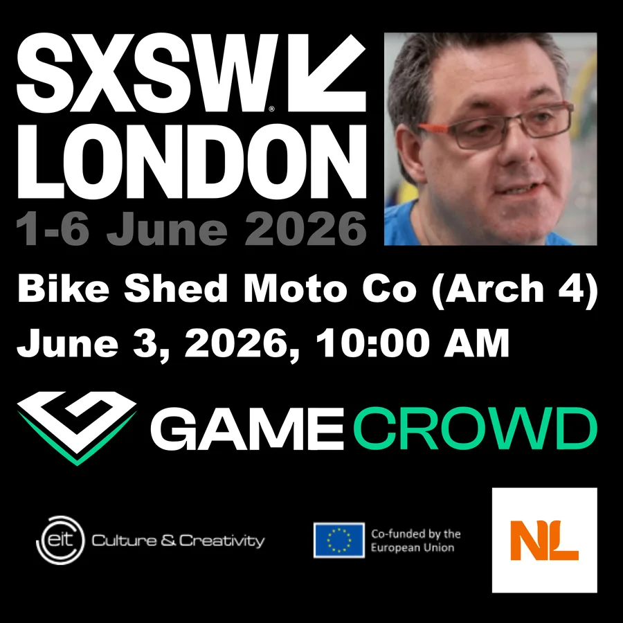 GameCrowd presentation listing at SXSW London
